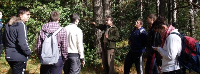 Formación Profesional. Grado Superior. Gestión Forestal y del medio natural. Rama agraria. EFA Boalares. Ejea de los Caballeros. Zaragoza. Aragón.