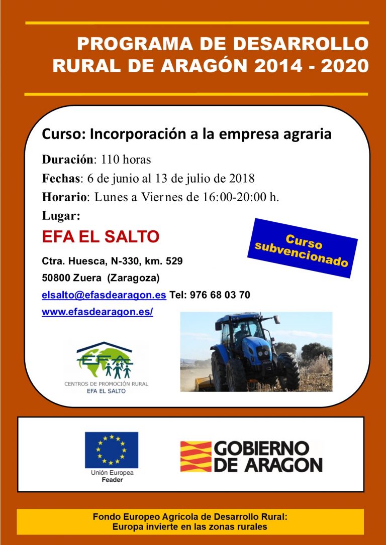 Incorporacion jovenes empresa agraria