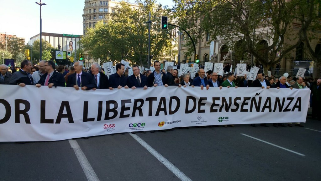 Manifestación Escuela concertada